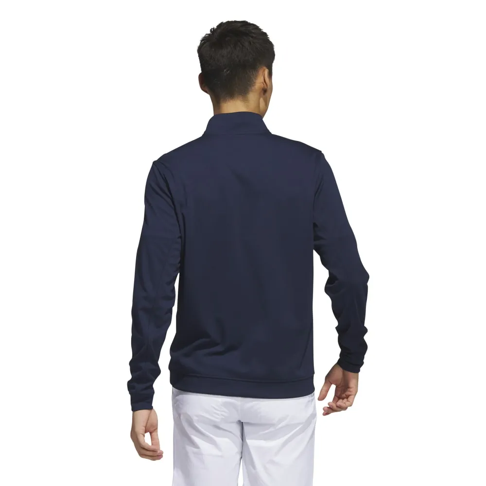 adidas Elevated Mens 1/4 Zip Golf Pullover Top IB6114