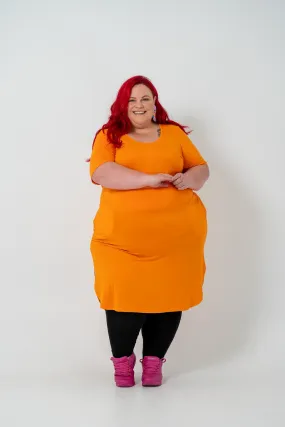 'ALANA' T-Shirt Dress - Orange