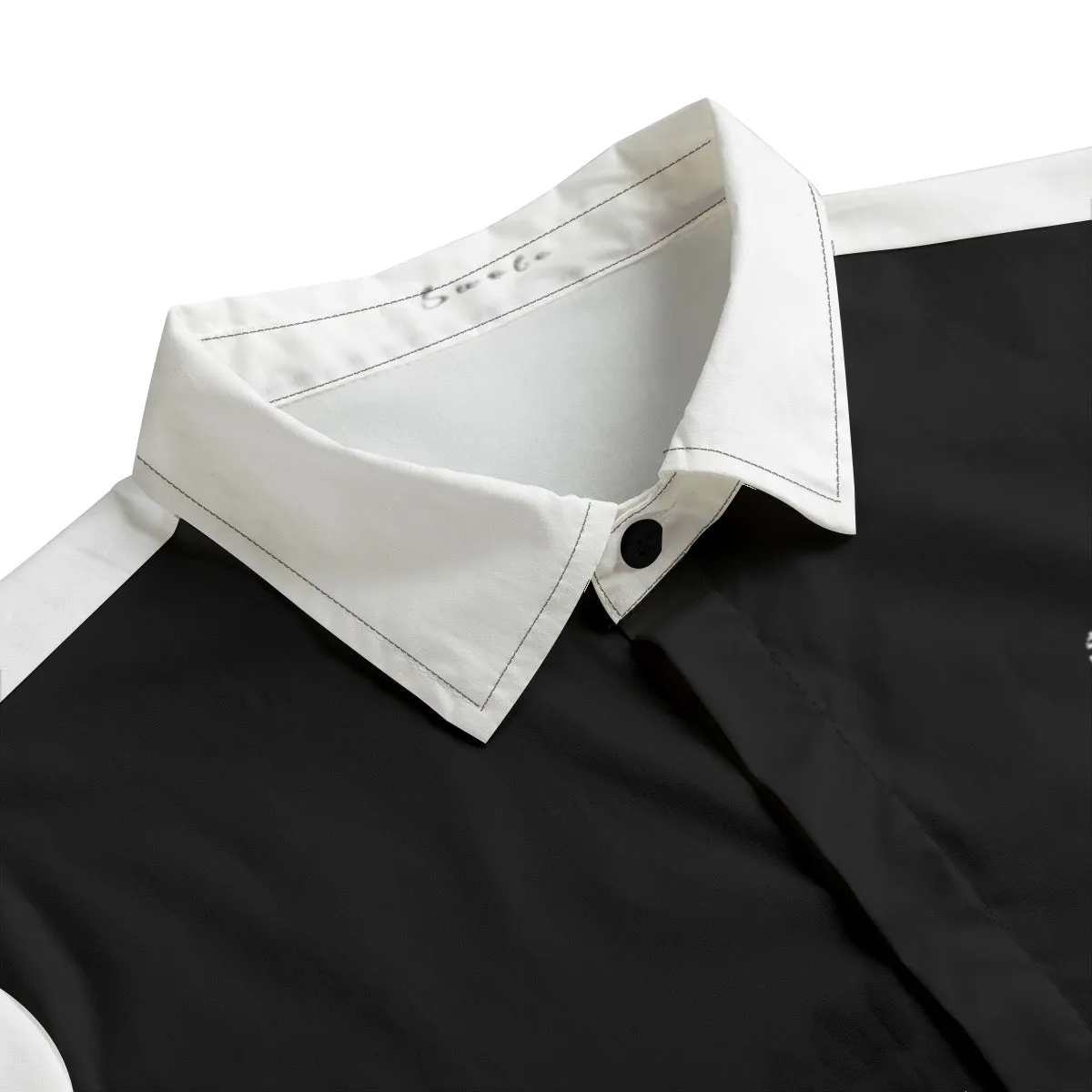 All-Over Print Men's Lapel Collar Shirt With Concealed Placket |115GSM Cotton poplin swole print