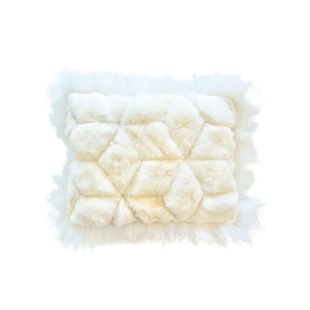 Alpaca Artisanal Throw Pillow (Rectangle) - Fair Trade & Handmade in Ecuador