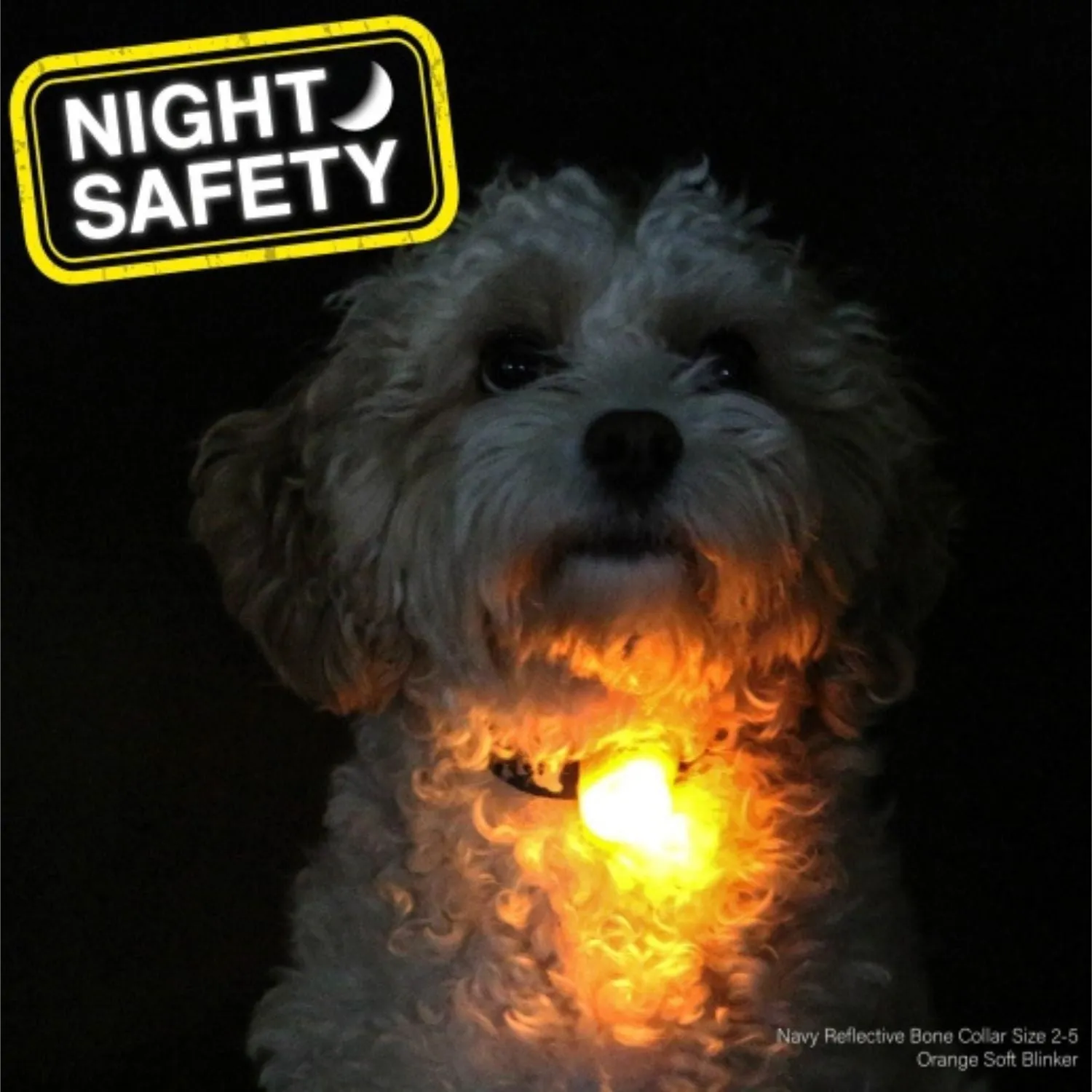 Ancol Flashing Blinker Collar Lead Safety Light (Pack of 6)