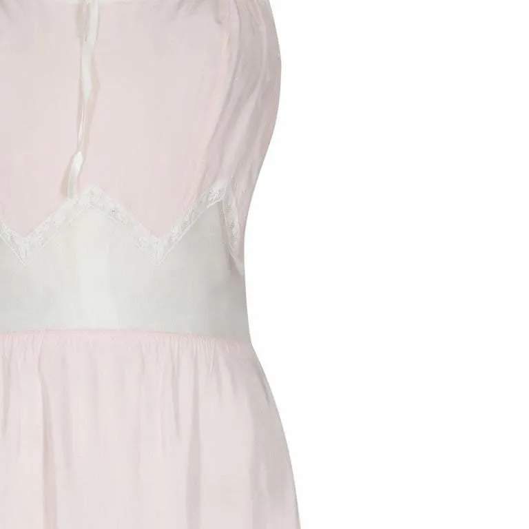 ARCHIVE - 1950s Cut Out Pink and Lace Tulle Nightdress
