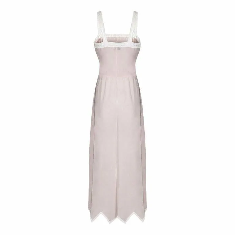 ARCHIVE - 1950s Cut Out Pink and Lace Tulle Nightdress