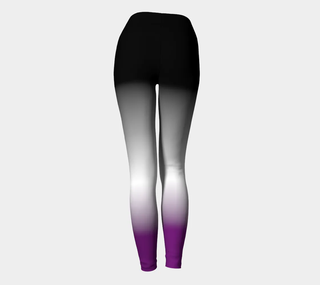 Asexual Gradient Yoga Leggings