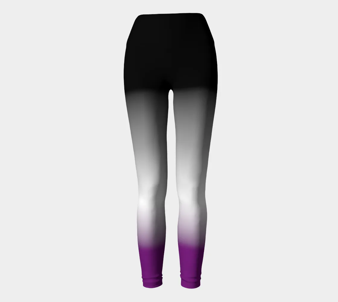 Asexual Gradient Yoga Leggings