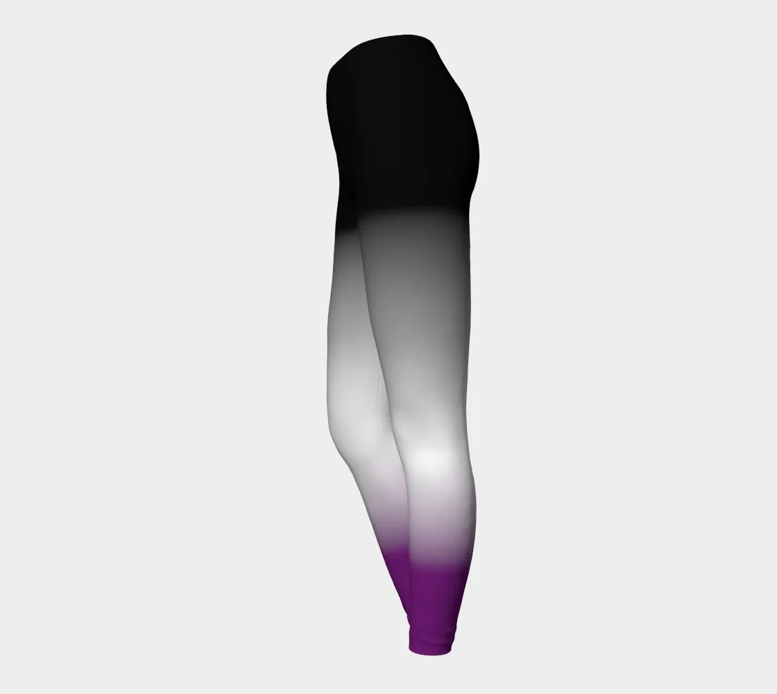 Asexual Gradient Yoga Leggings