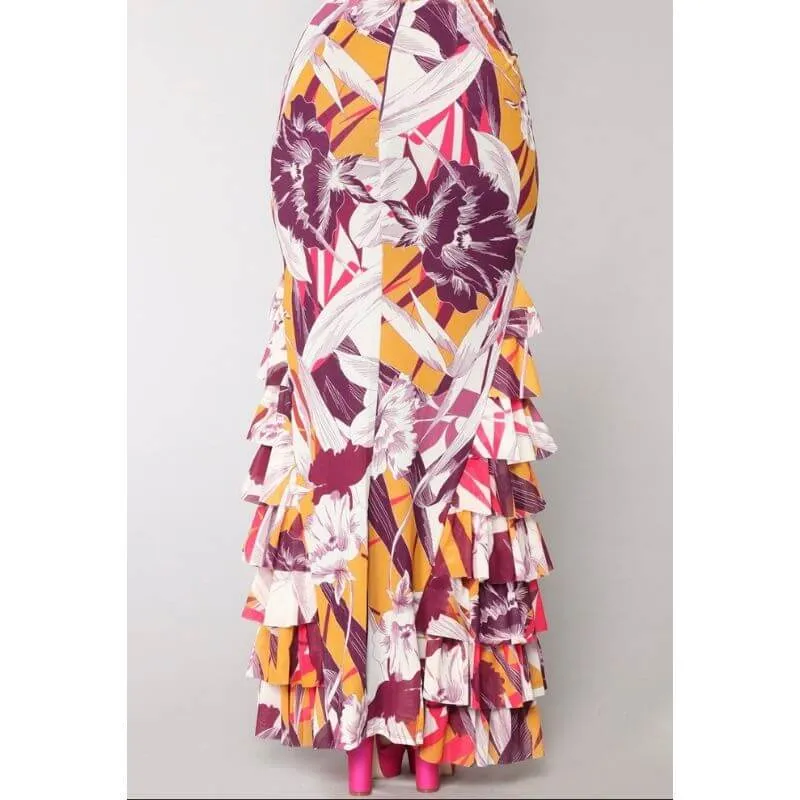 ASHANTI TIERED RUFFLE TWO PIECE SET
