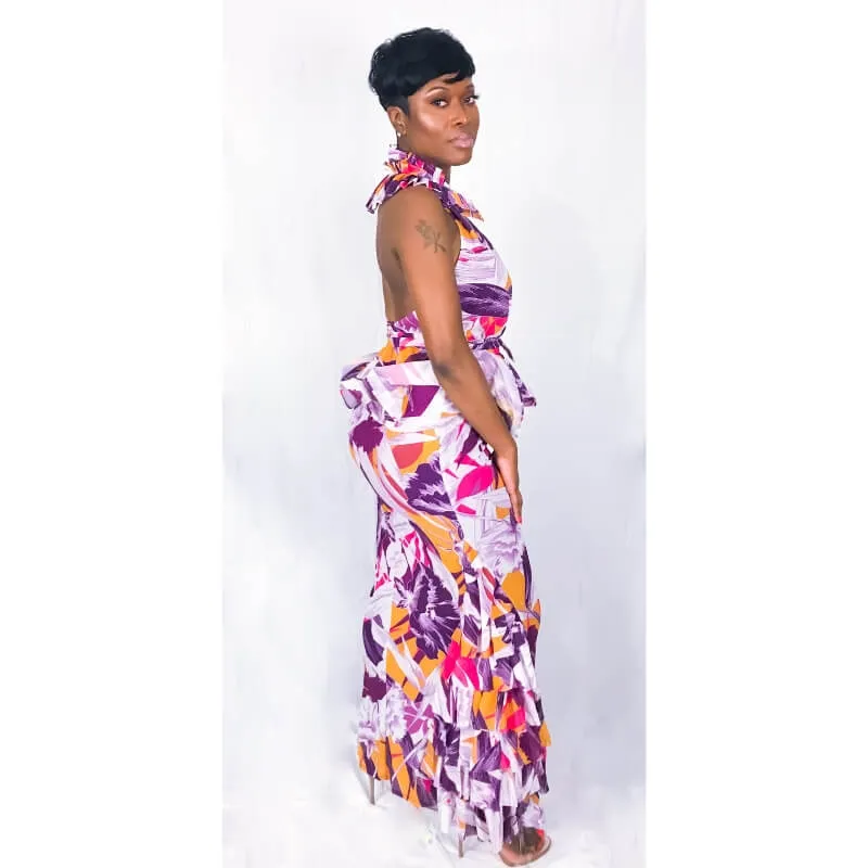 ASHANTI TIERED RUFFLE TWO PIECE SET