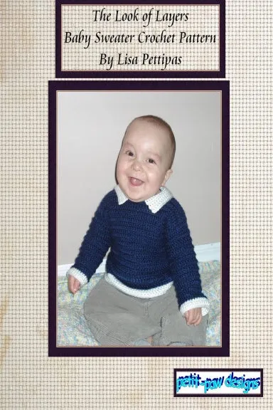 Baby Boy Sweater Crochet Pattern
