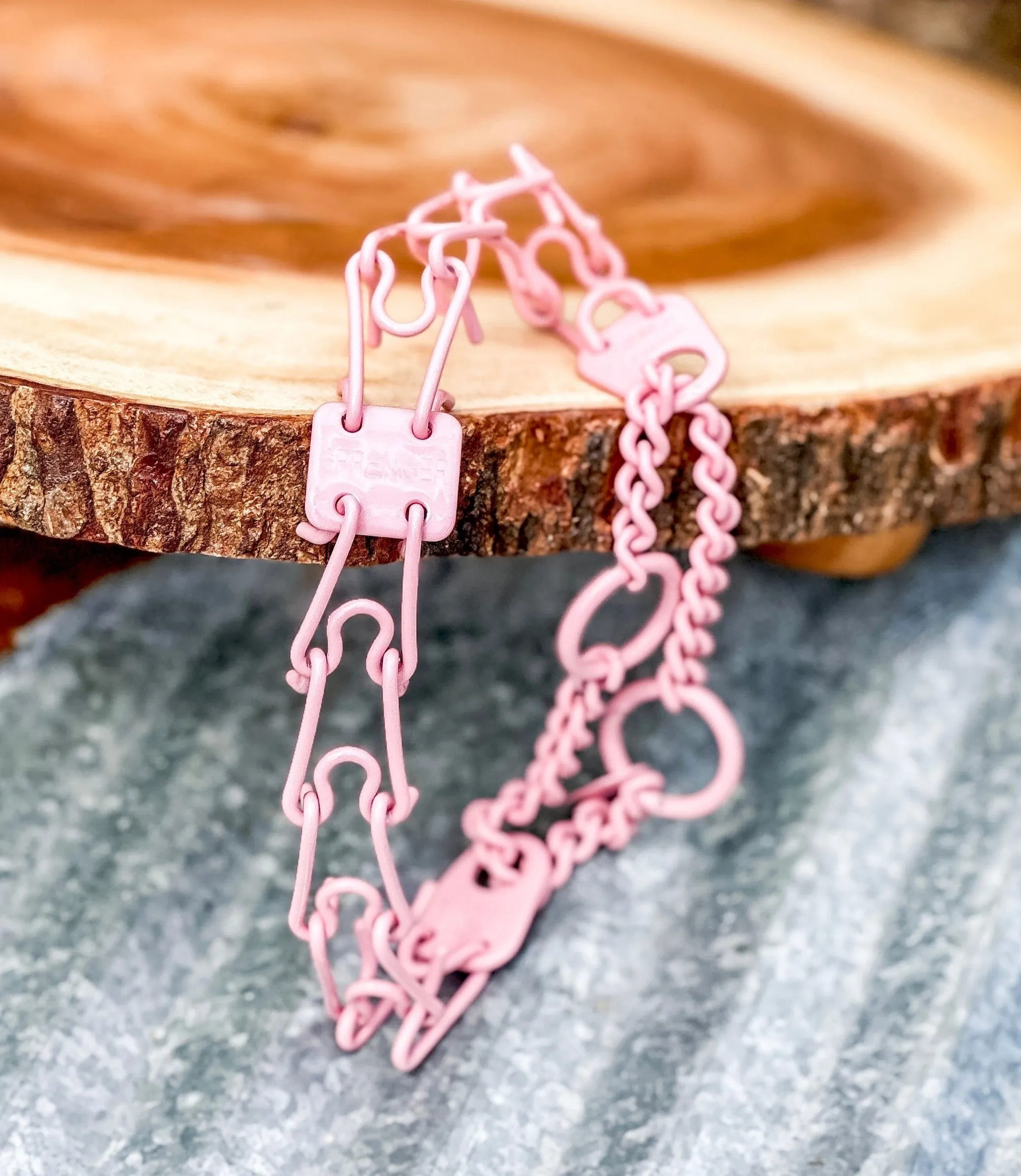 Baby Pink Custom Powder Coated Herm Sprenger Prong Collar for Dogs