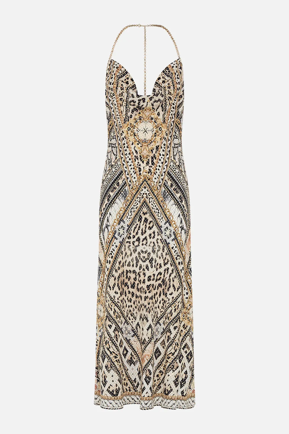 BIAS HALTER DRESS MOSAIC MUSE