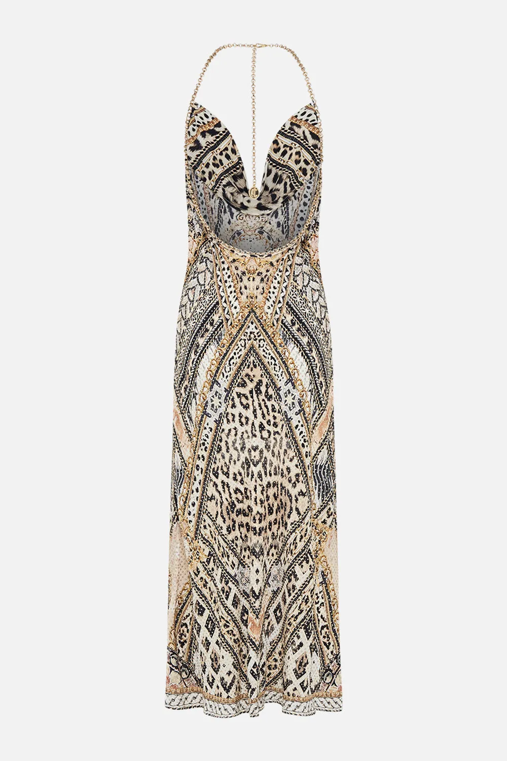 BIAS HALTER DRESS MOSAIC MUSE