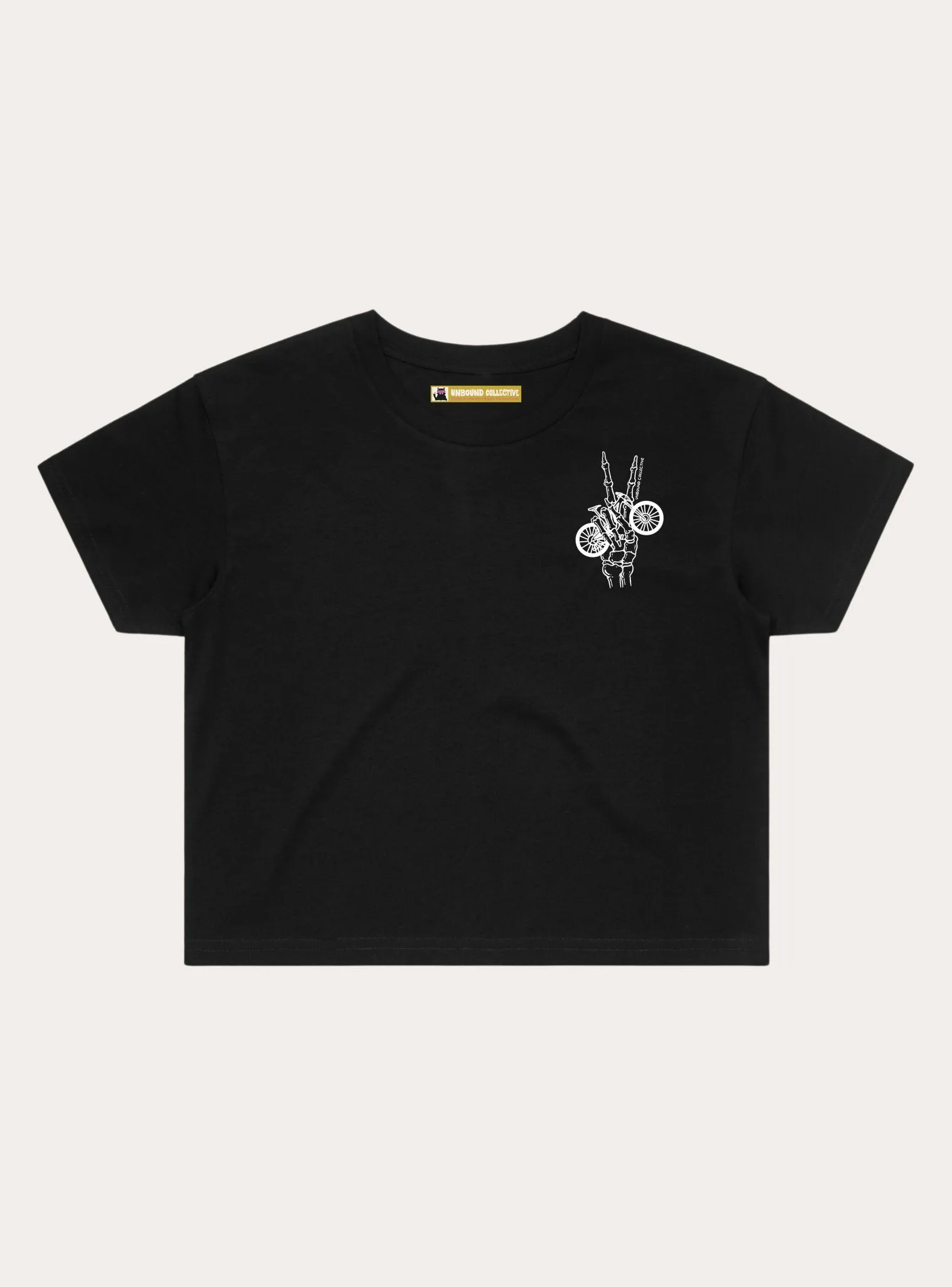Bike Peace Skeleton Crop