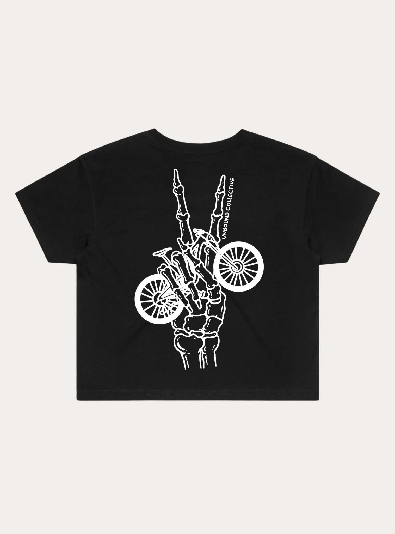 Bike Peace Skeleton Crop