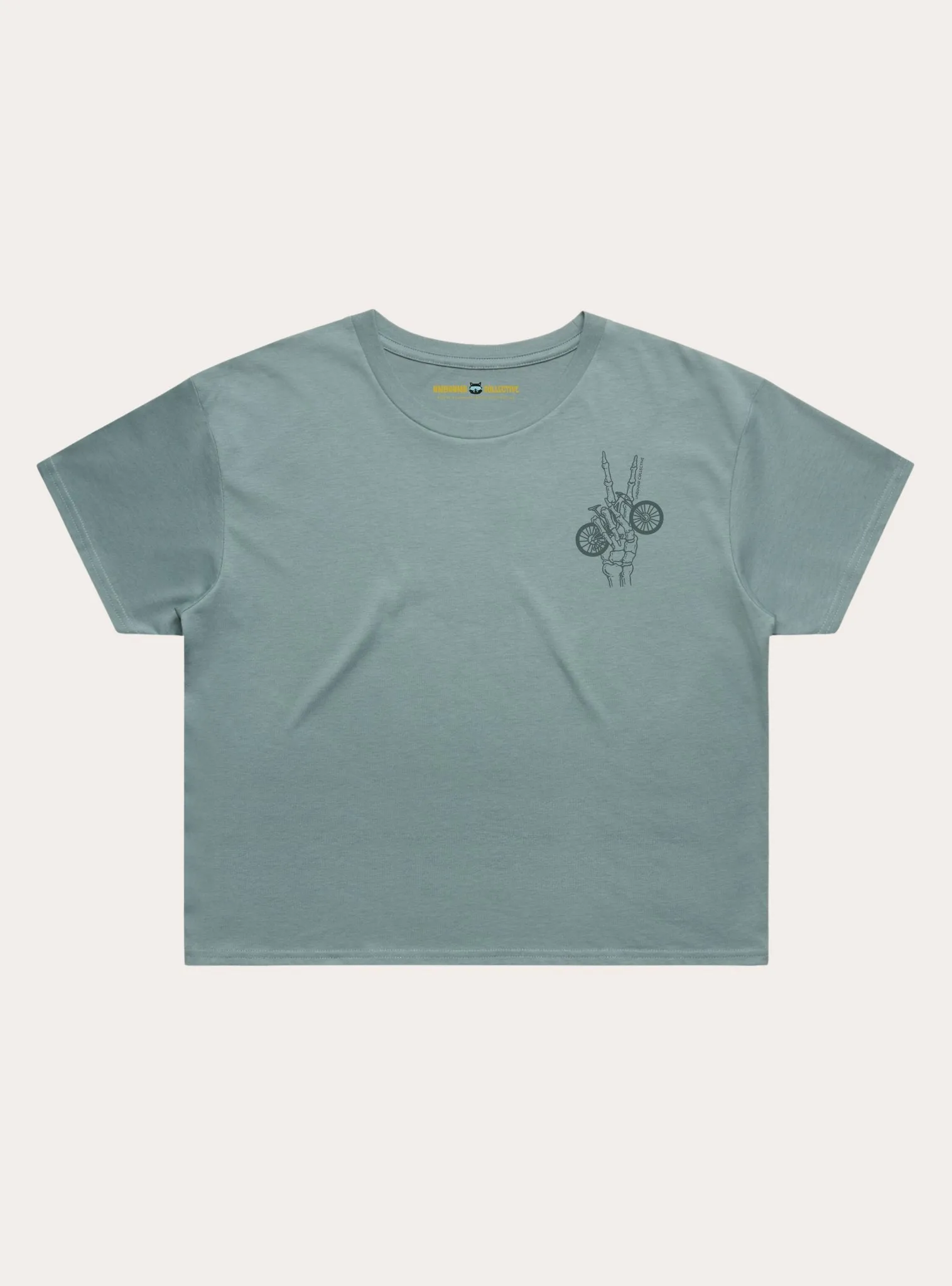 Bike Peace Skeleton Crop