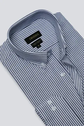 Blue Candy Stripe Casual Shirt