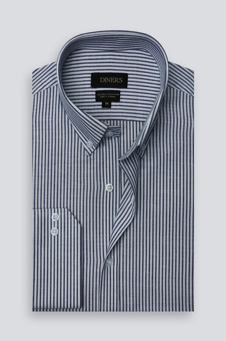 Blue Candy Stripe Casual Shirt
