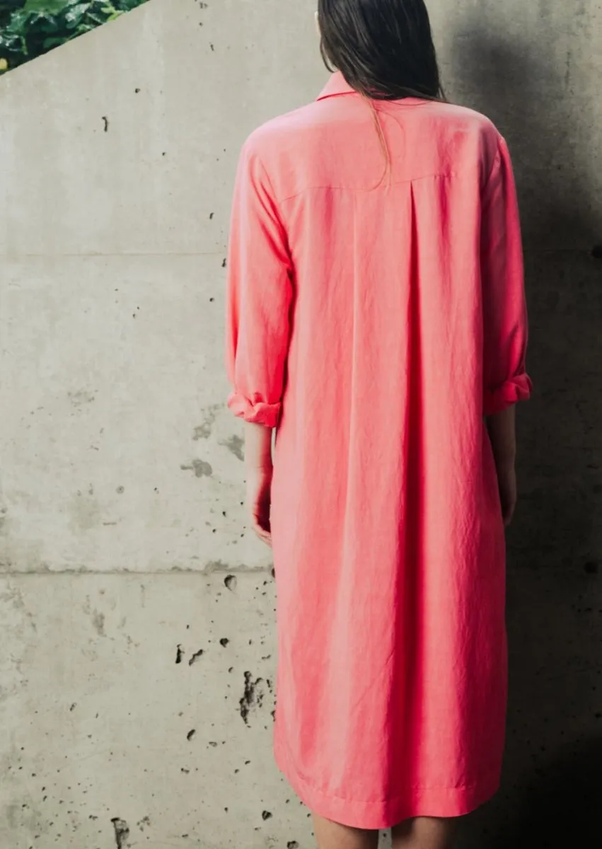 Bodybag Oran Shirt Dress - Stone or Raspberry (Online Exclusive)