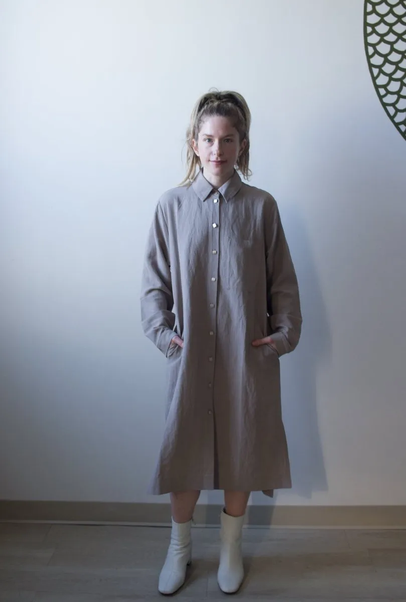 Bodybag Oran Shirt Dress - Stone or Raspberry (Online Exclusive)