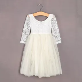 Bohemian Classic Tea Dress - Ivory Cream