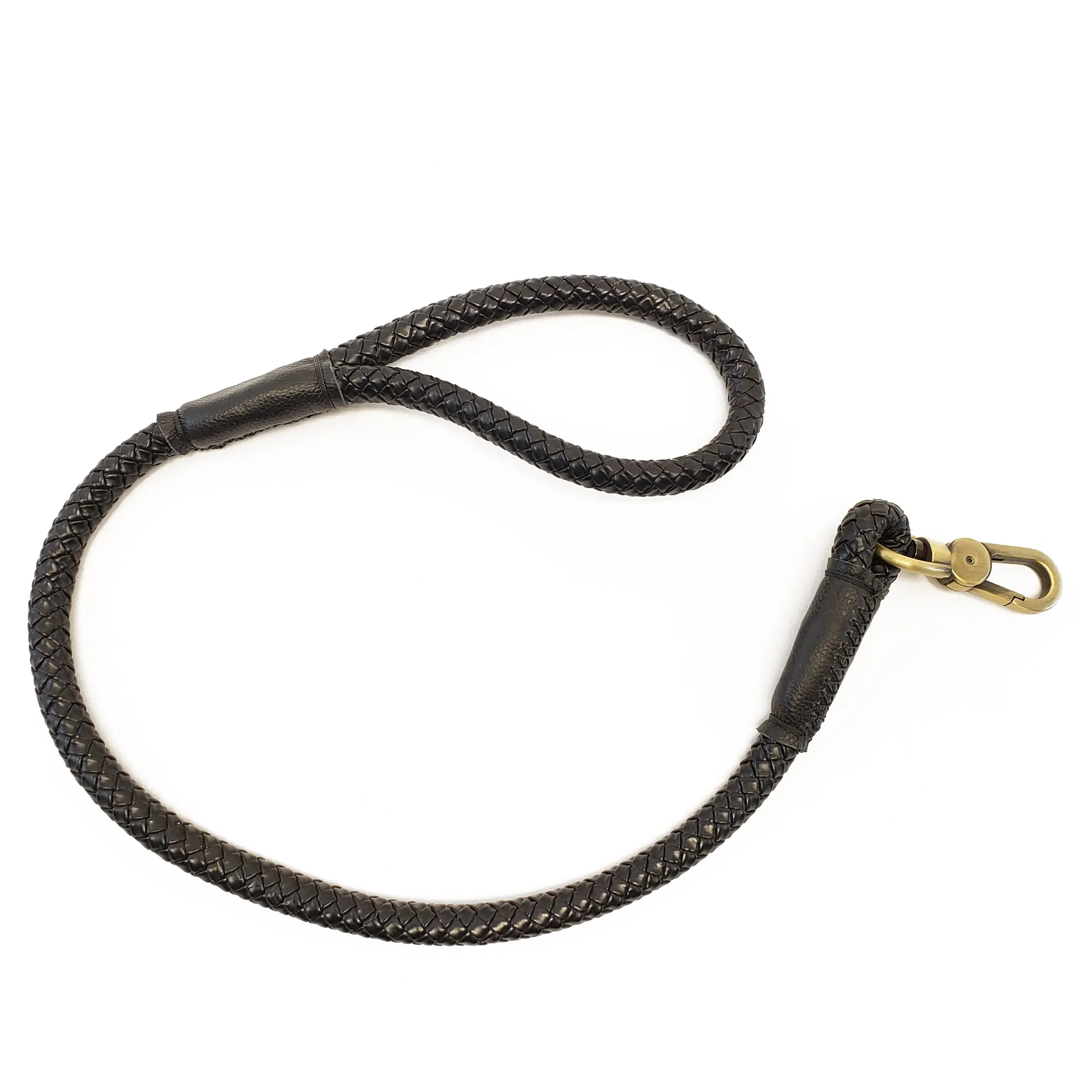 Braided Dog Leash Black - Large