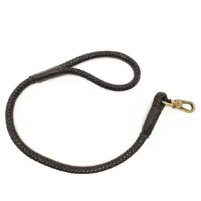 Braided Dog Leash Black - Large