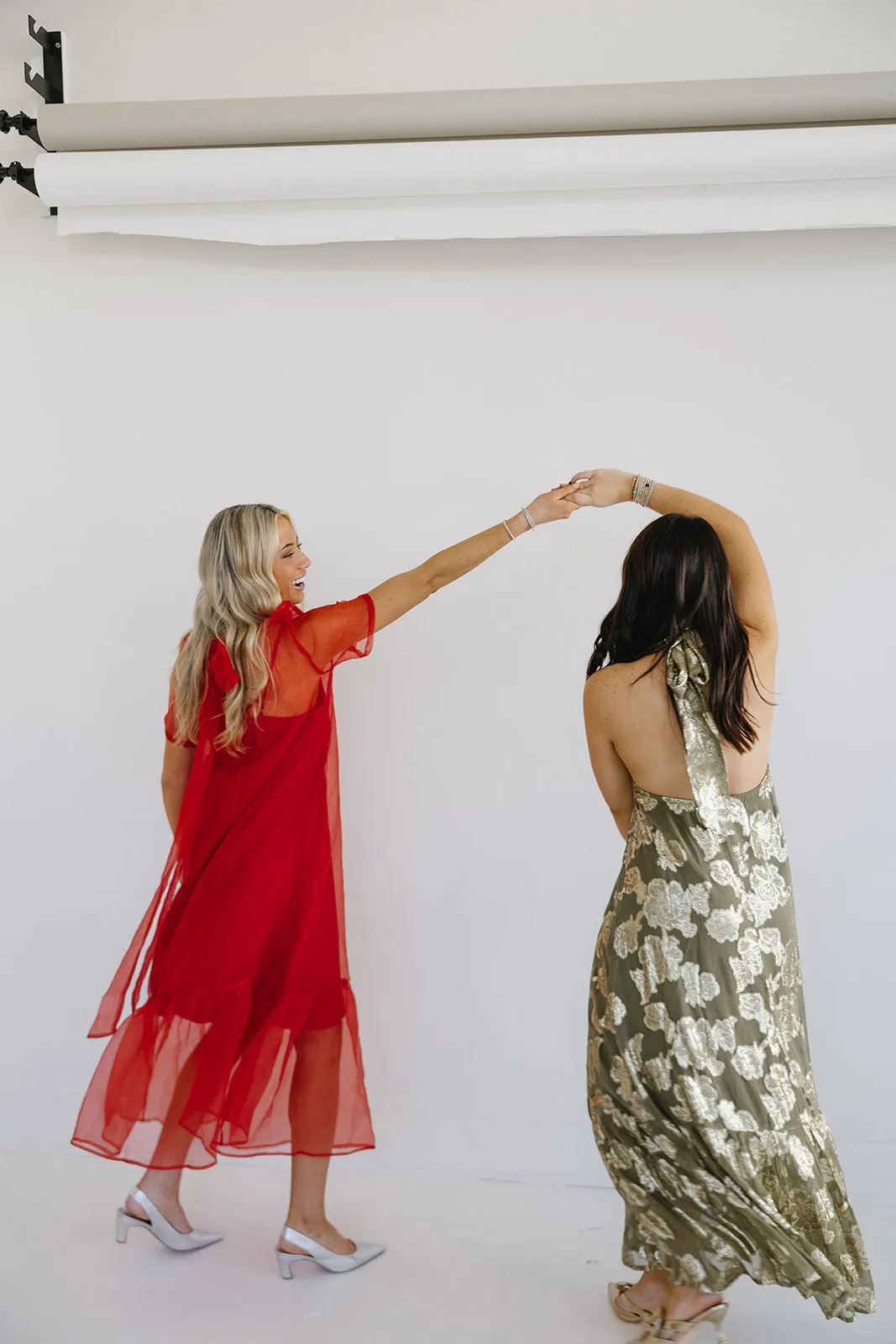 Brinley Midi Dress - Red