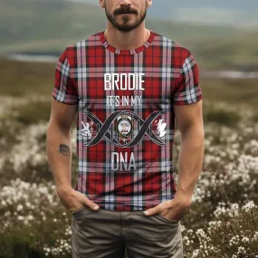 Brodie Dress Tartan T-Shirt with Family Crest DNA In Me Style