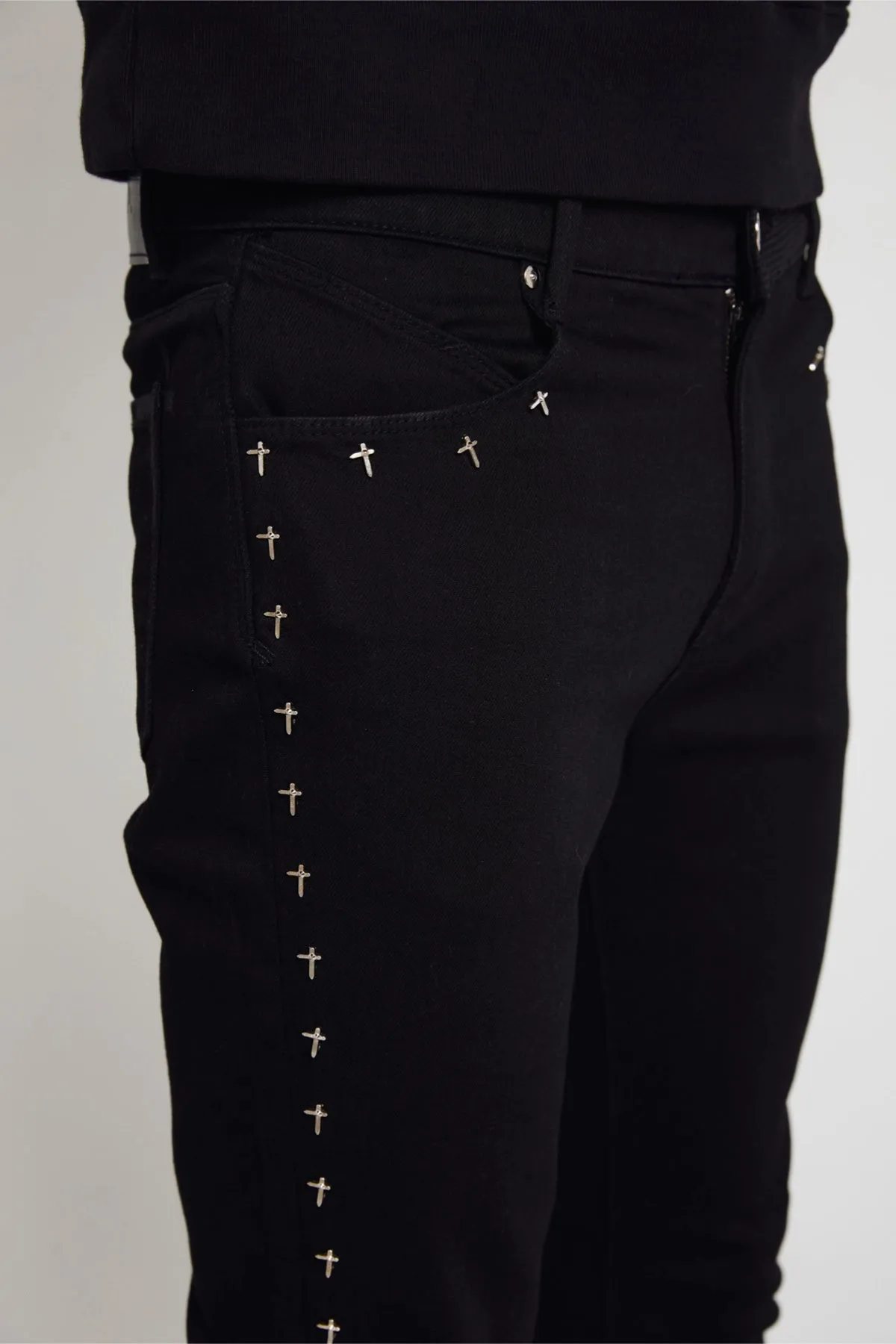 BRYANT SKINNY JEAN | BLACK CROSS