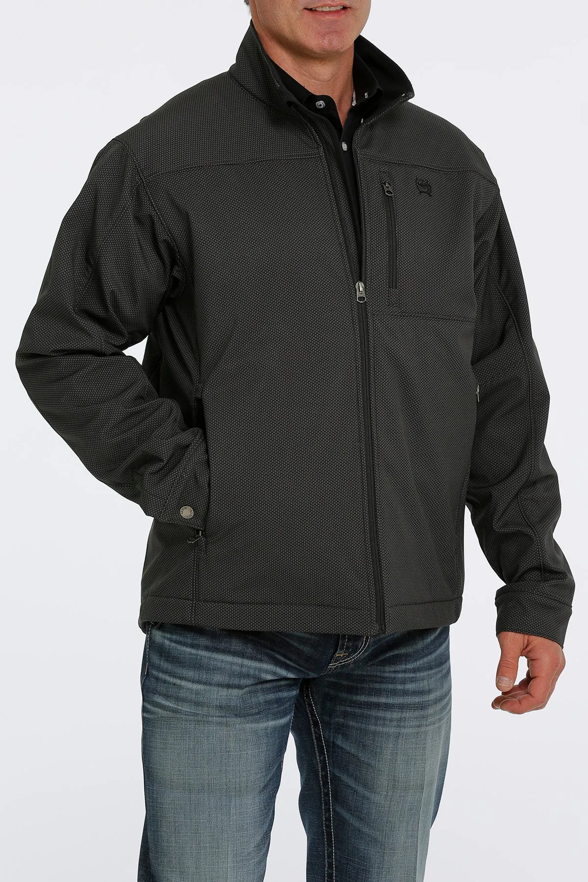 'Cinch' Men's Concealed Carry Bonded Jacket - Brown