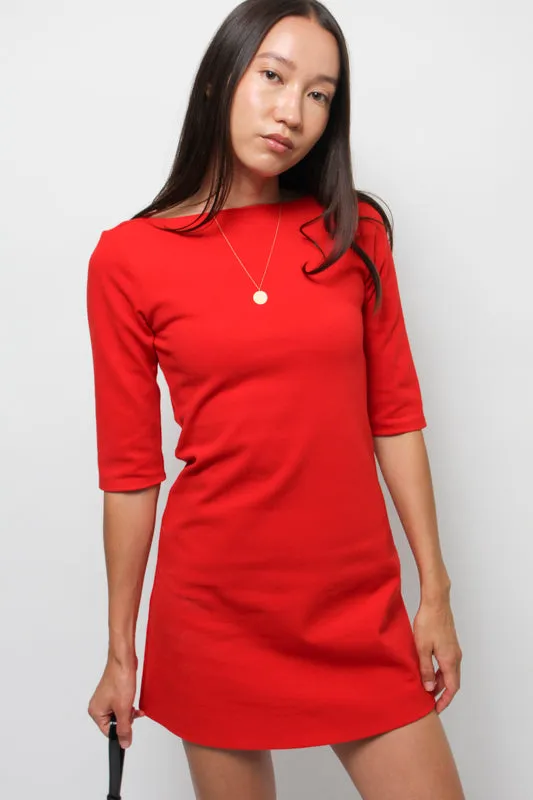 CLOAK & DAGGER SHORT SLEEVE BARDOT MINI DRESS