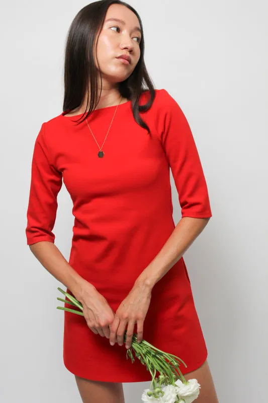 CLOAK & DAGGER SHORT SLEEVE BARDOT MINI DRESS