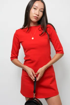CLOAK & DAGGER SHORT SLEEVE BARDOT MINI DRESS