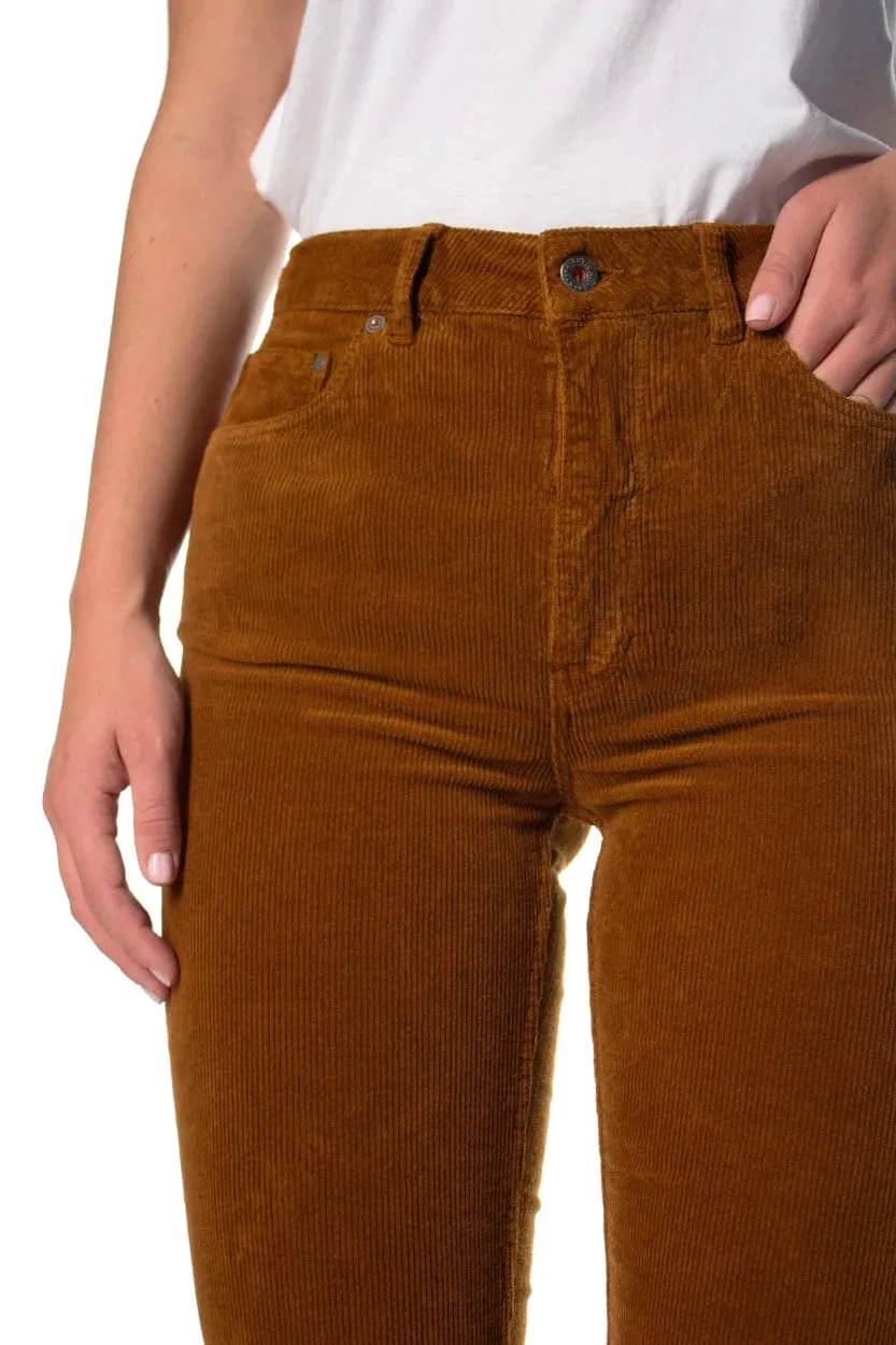 corduroy pants - lisette flare - caramel