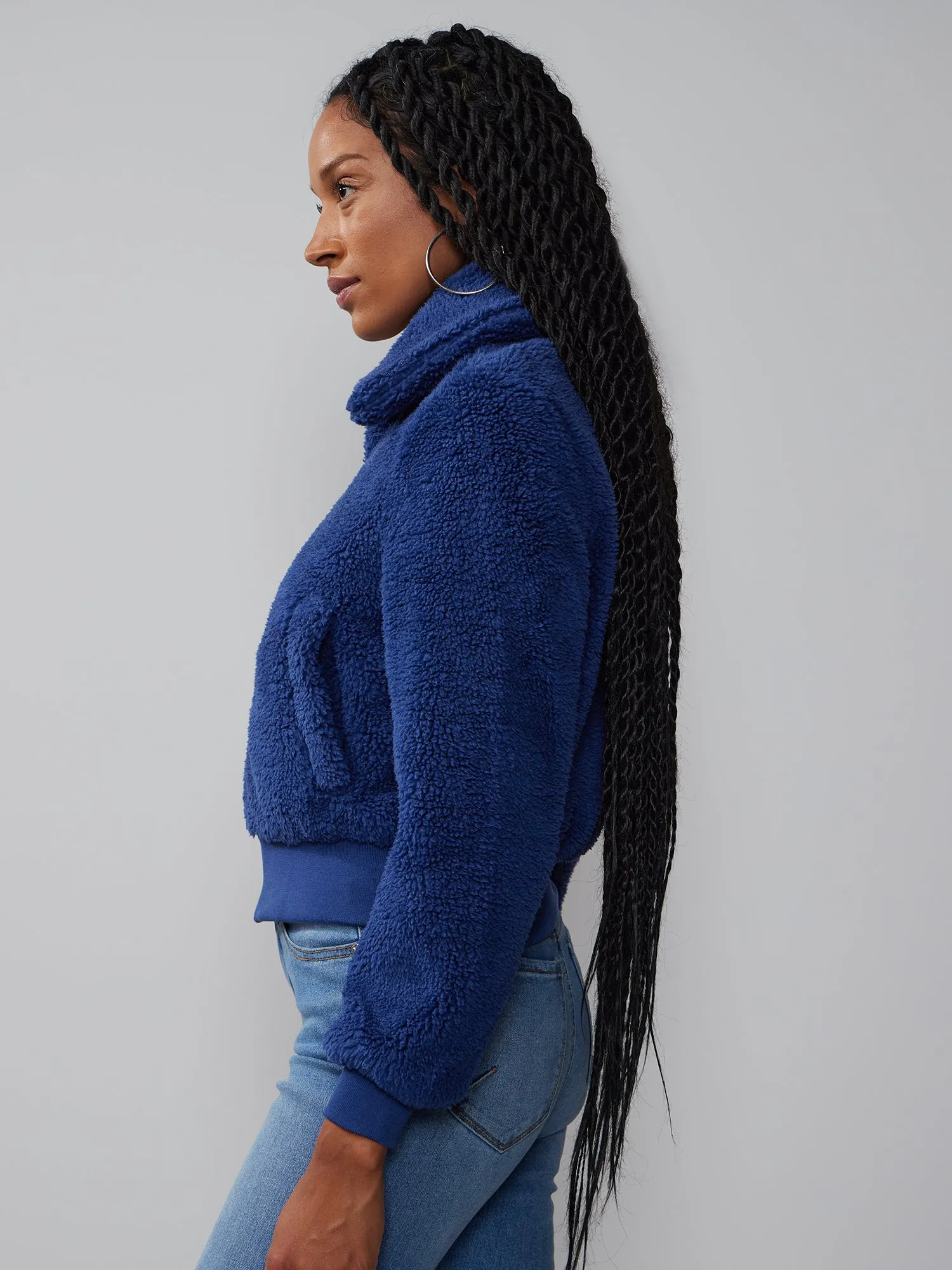 Cozy Faux-Fur Bomber Jacket
