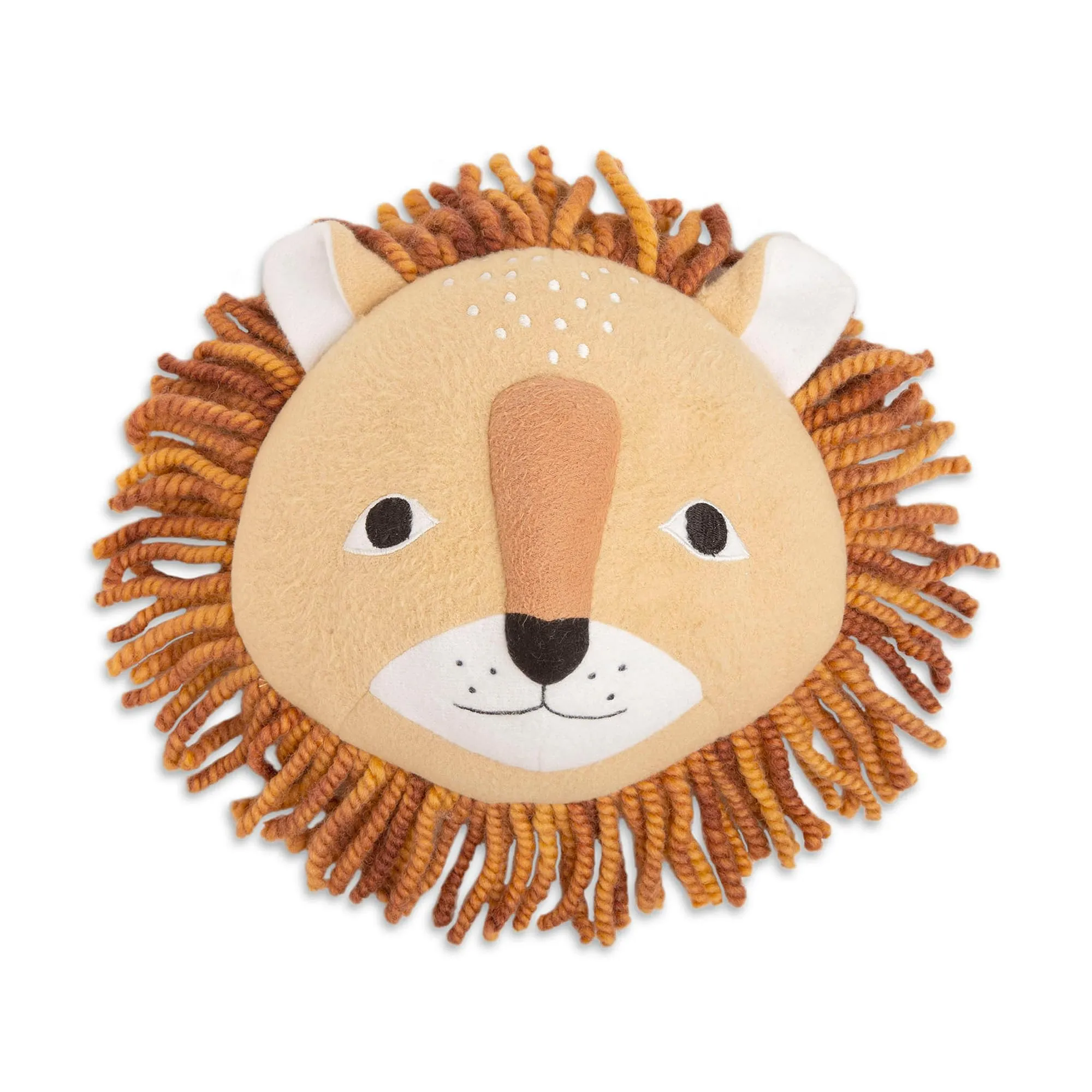 Crane Baby Room Decorative Plush Wall Decor (Size: 23 x 25 x 14 cm, Lion, Kendi Collection)