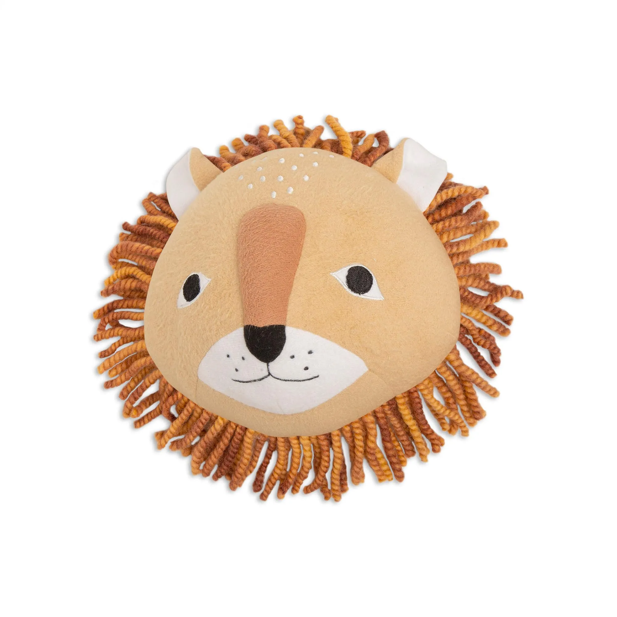 Crane Baby Room Decorative Plush Wall Decor (Size: 23 x 25 x 14 cm, Lion, Kendi Collection)
