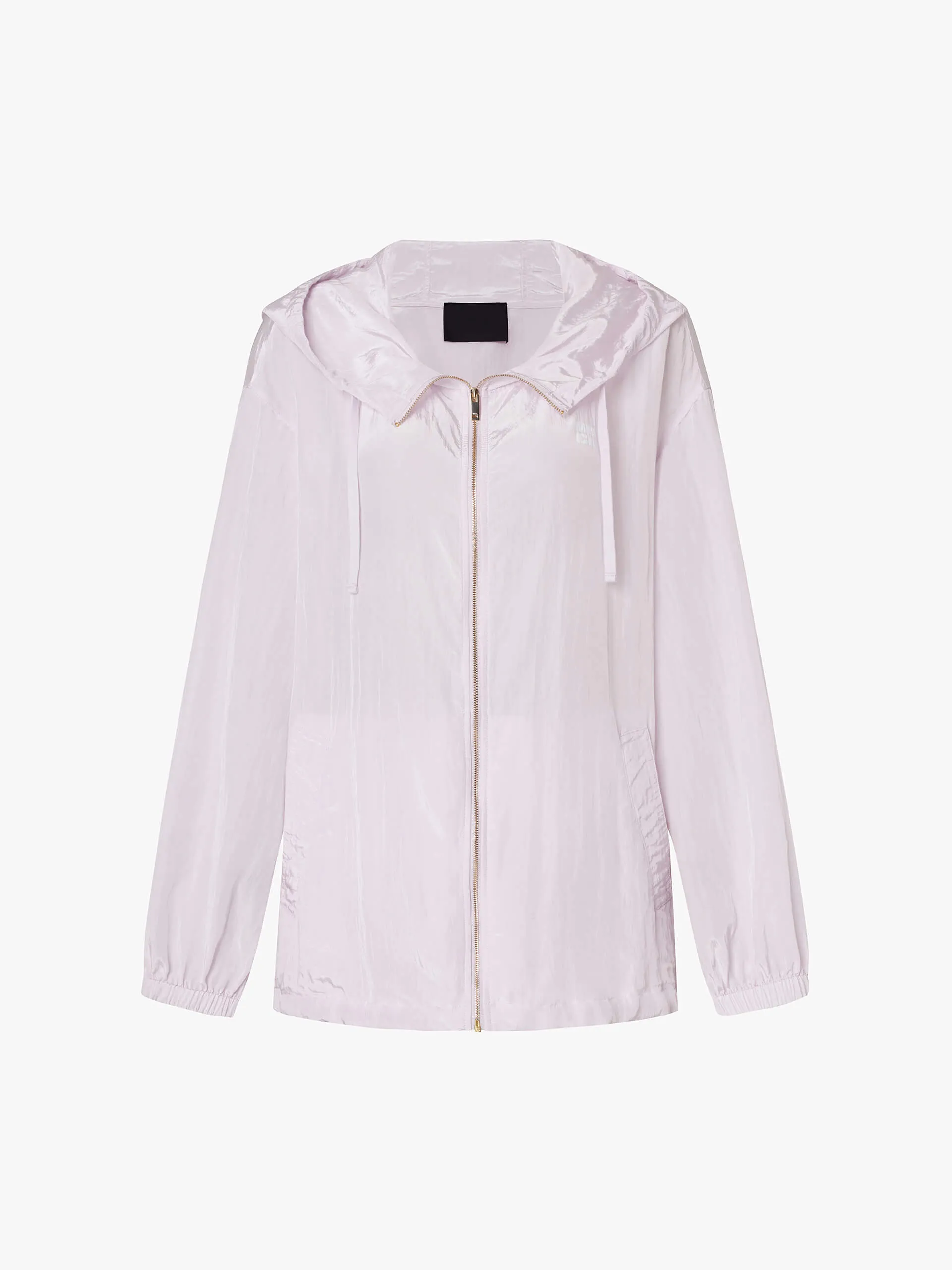 Crinkled Textured Hood Jacket