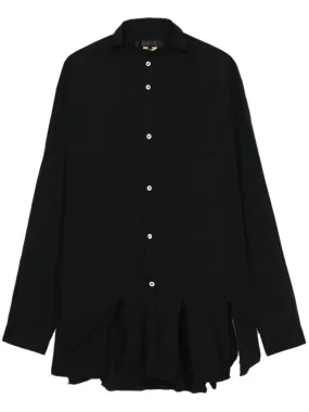 Cut-Out Hem Dress Shirt