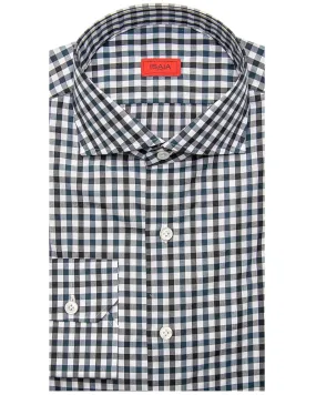 Dark Teal and Black Gingham Shirt