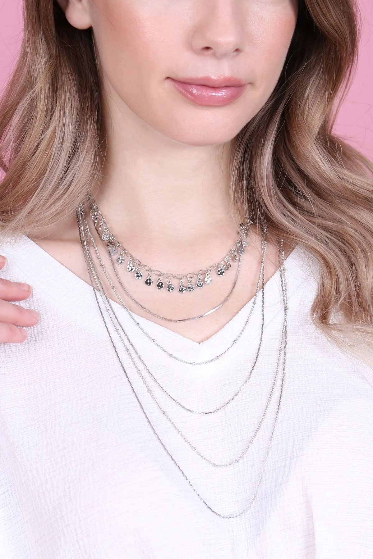 DELICATE LAYER NECKLACE/6PCS (NOW $1.75 ONLY!)