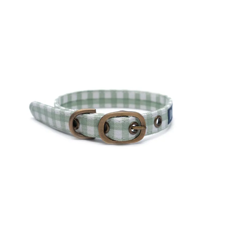DOGUE Gingham Dog Collar
