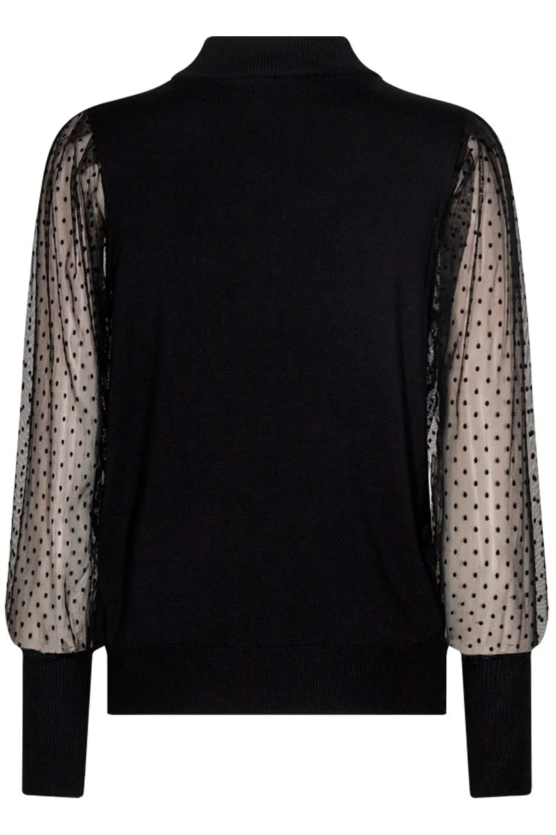Dotka Pullover | Black | Pullover fra Freequent