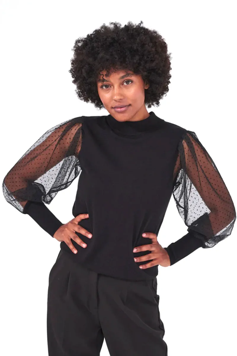 Dotka Pullover | Black | Pullover fra Freequent