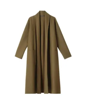 Eileen Fisher High Collar Long Jacket