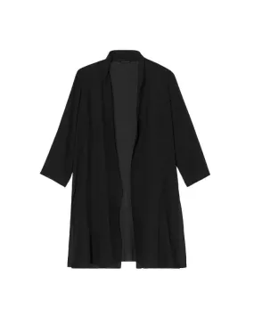 Eileen Fisher Sheer Silk High Collar Jacket