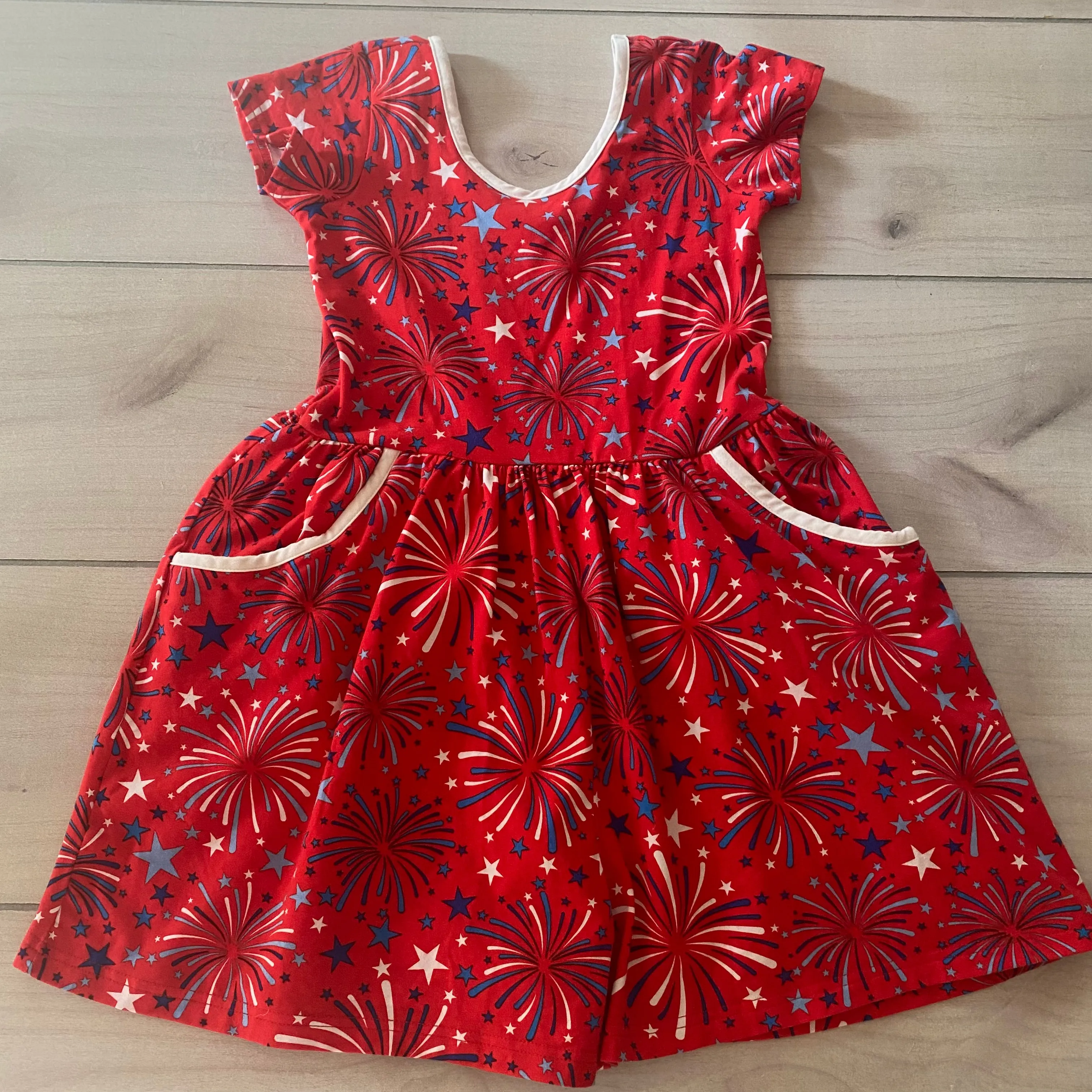 Eleanor Rose Joy Fourth of July Short Romper