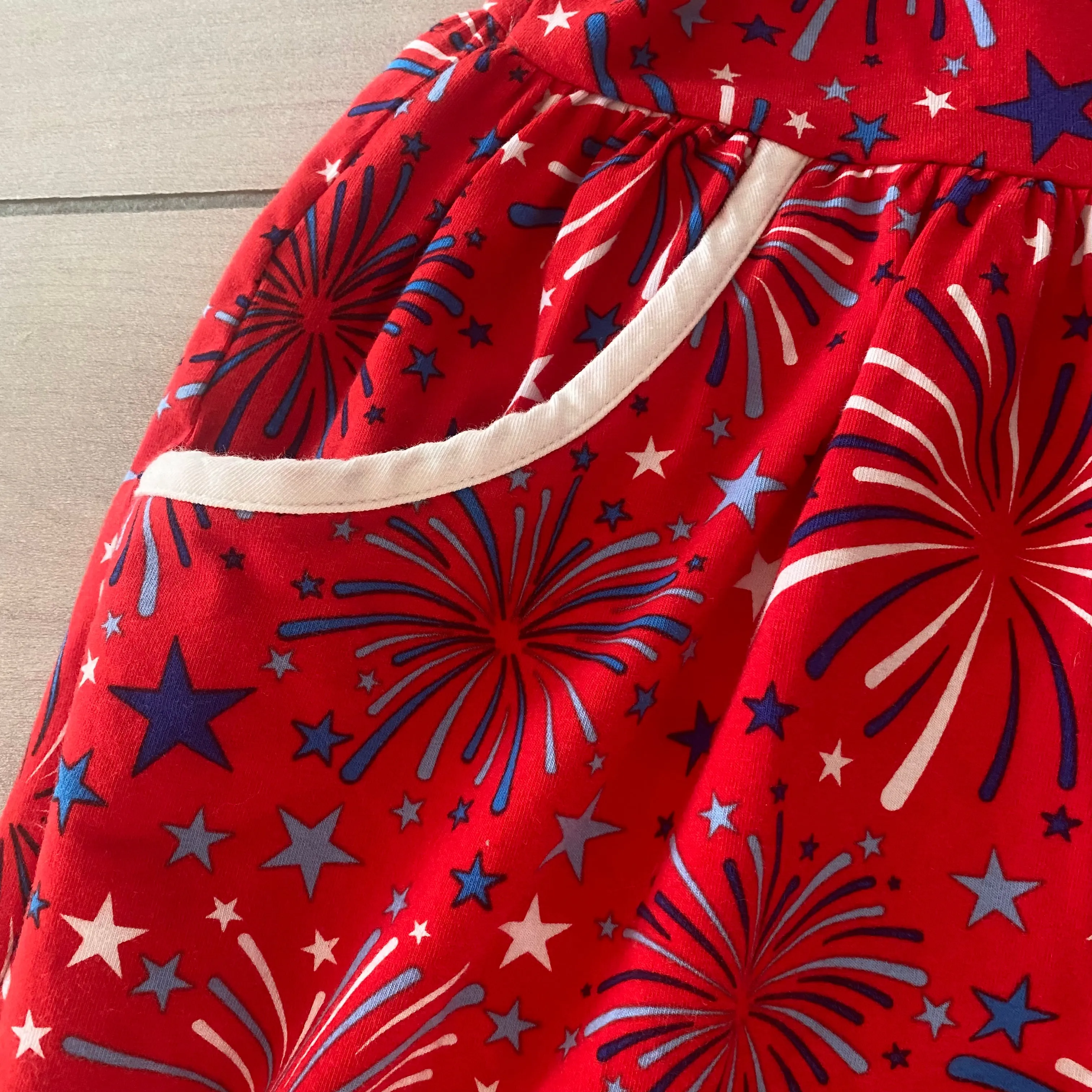 Eleanor Rose Joy Fourth of July Short Romper