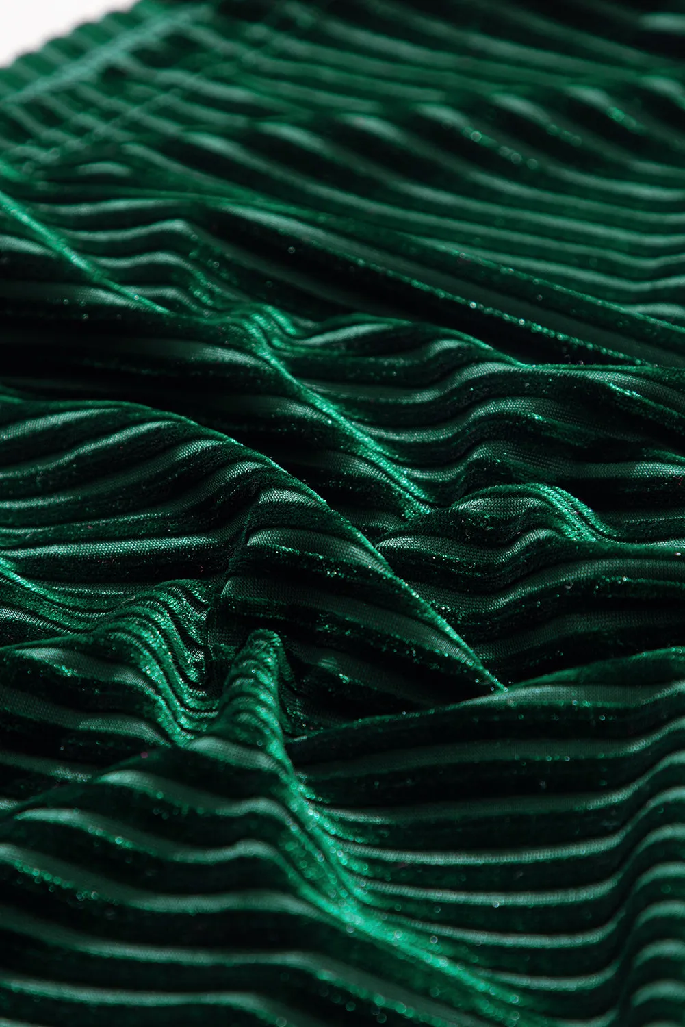 Emerald Velvet Babydoll Top