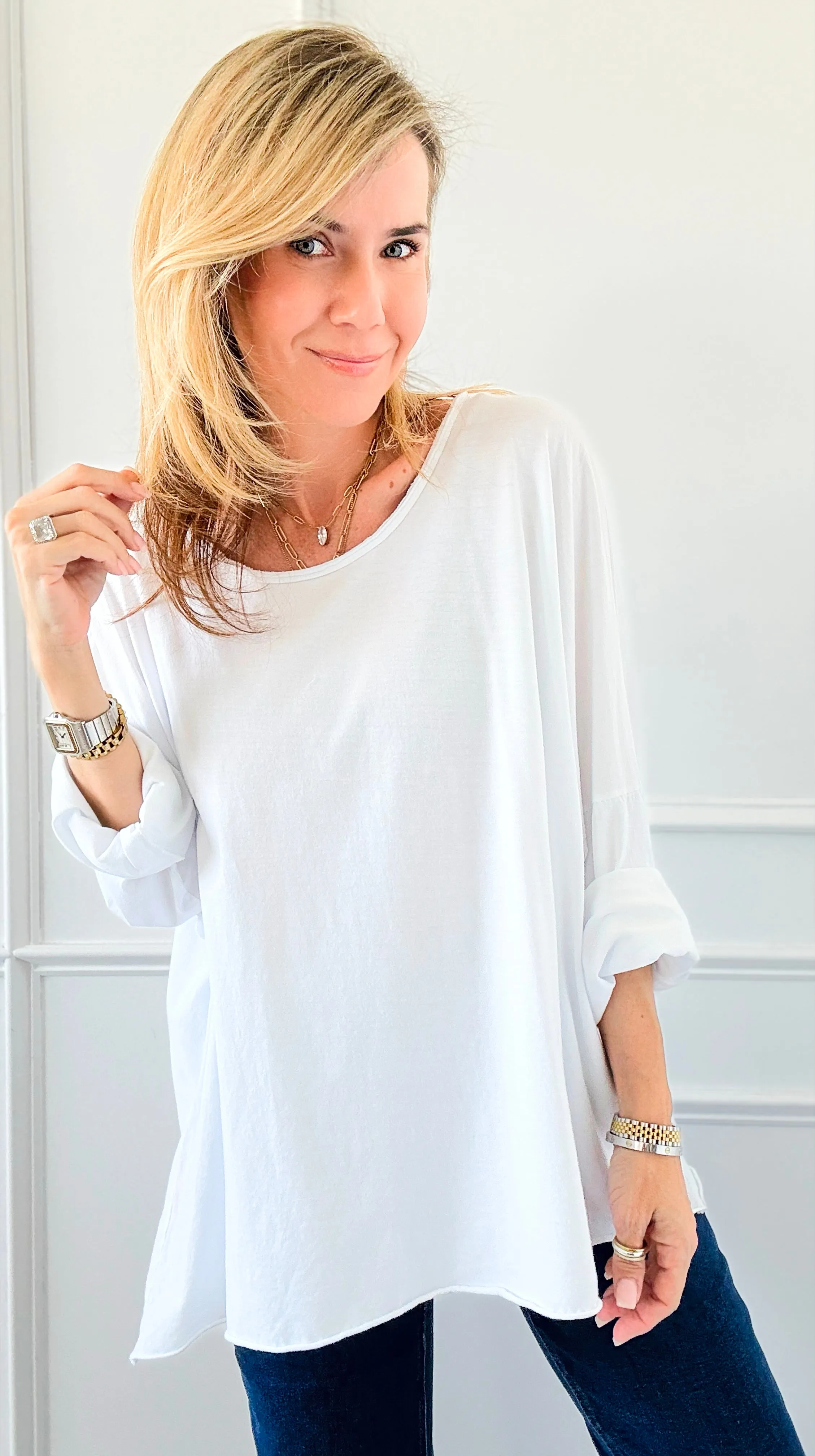 Everyday Italian Relaxed Tee - White
